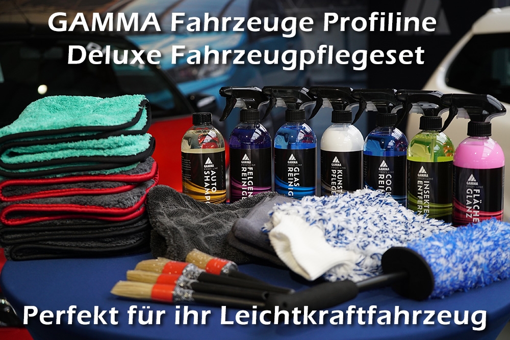 GAMMA Profiline Deluxe Autopflegeset - Umfangreiches Reinigungs- und Pflegepaket für Ihr Fahrzeug